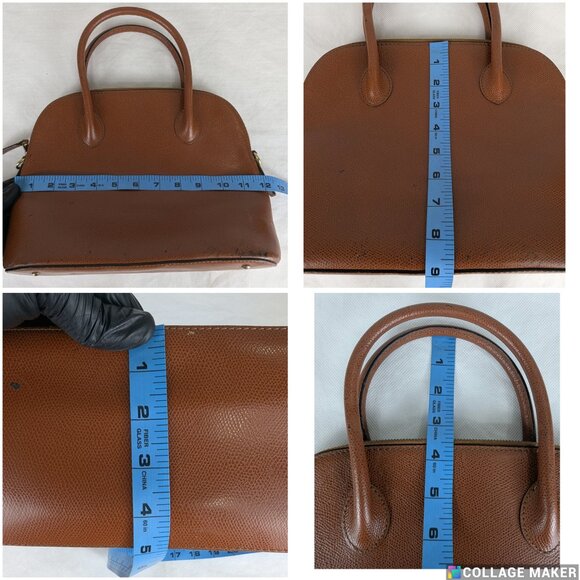 Authentic Celine 2 Way Leather Hand Bag Brown Made in Italy - Picture 13 of 13